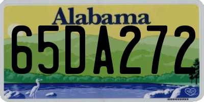 AL license plate 65DA272