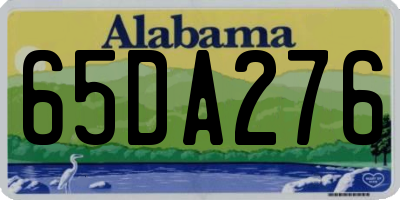 AL license plate 65DA276