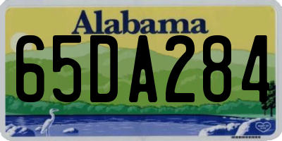AL license plate 65DA284