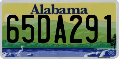 AL license plate 65DA291