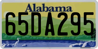 AL license plate 65DA295