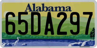 AL license plate 65DA297