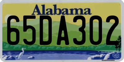 AL license plate 65DA302