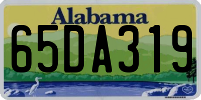 AL license plate 65DA319