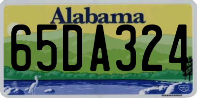AL license plate 65DA324
