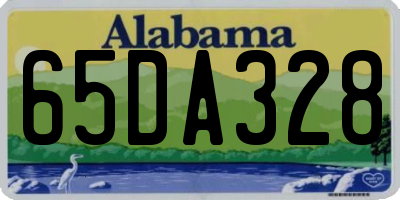 AL license plate 65DA328