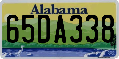 AL license plate 65DA338