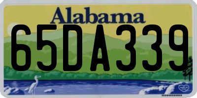 AL license plate 65DA339