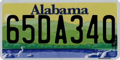 AL license plate 65DA340