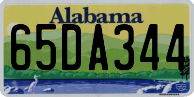 AL license plate 65DA344