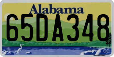 AL license plate 65DA348