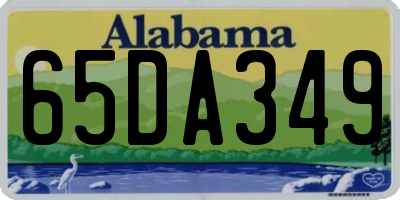 AL license plate 65DA349