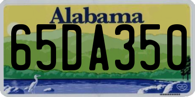 AL license plate 65DA350