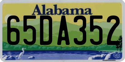 AL license plate 65DA352