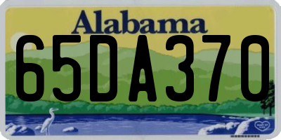 AL license plate 65DA370