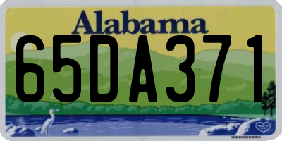 AL license plate 65DA371
