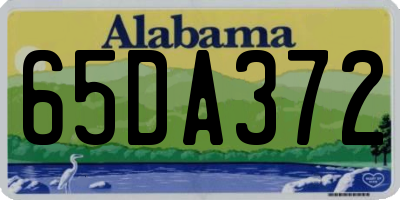 AL license plate 65DA372