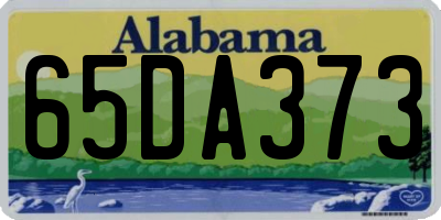 AL license plate 65DA373
