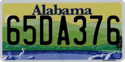 AL license plate 65DA376