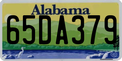 AL license plate 65DA379