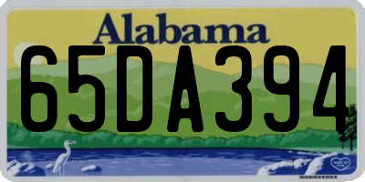 AL license plate 65DA394