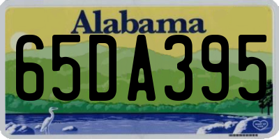 AL license plate 65DA395
