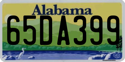 AL license plate 65DA399