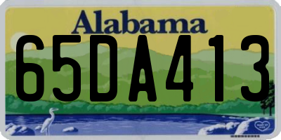 AL license plate 65DA413
