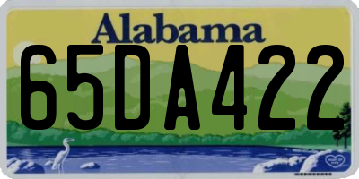 AL license plate 65DA422