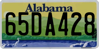 AL license plate 65DA428