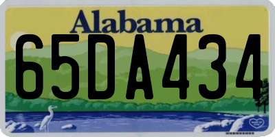 AL license plate 65DA434