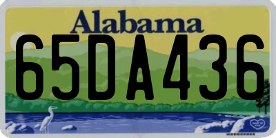 AL license plate 65DA436