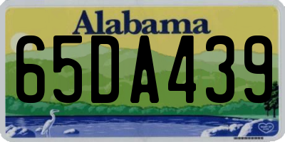 AL license plate 65DA439