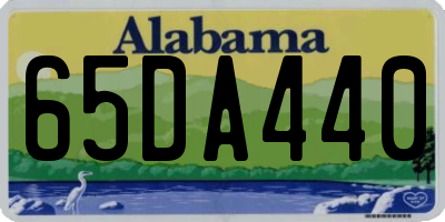 AL license plate 65DA440