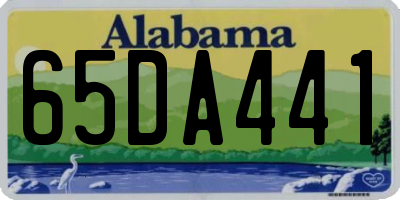 AL license plate 65DA441