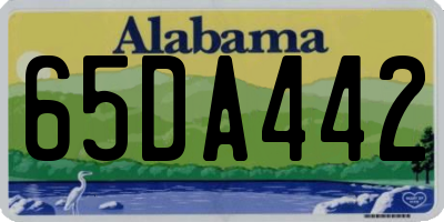 AL license plate 65DA442