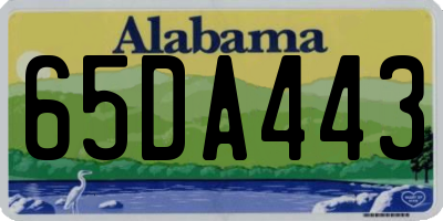 AL license plate 65DA443