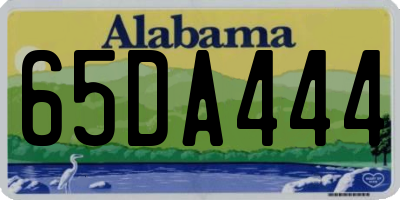 AL license plate 65DA444