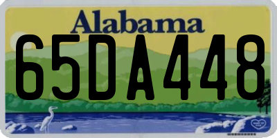 AL license plate 65DA448