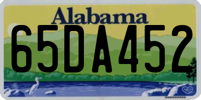 AL license plate 65DA452