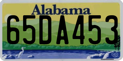 AL license plate 65DA453