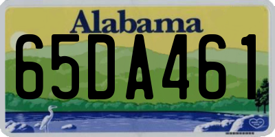 AL license plate 65DA461