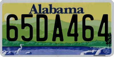 AL license plate 65DA464