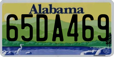 AL license plate 65DA469