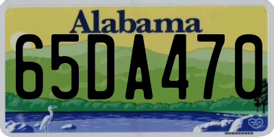 AL license plate 65DA470