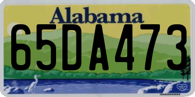 AL license plate 65DA473