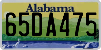 AL license plate 65DA475