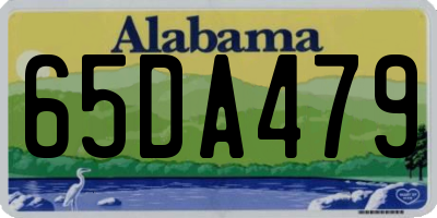 AL license plate 65DA479