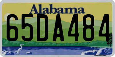 AL license plate 65DA484