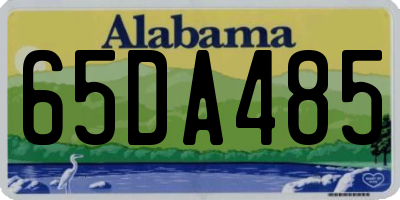 AL license plate 65DA485